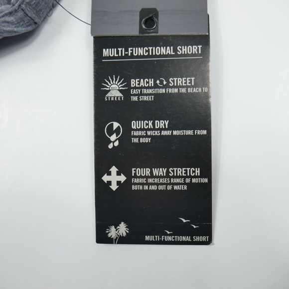 Trunks Hybrid Stretch Walk Water Board Shorts Quick Dry Men's Size 36 New - Picture 4 of 7